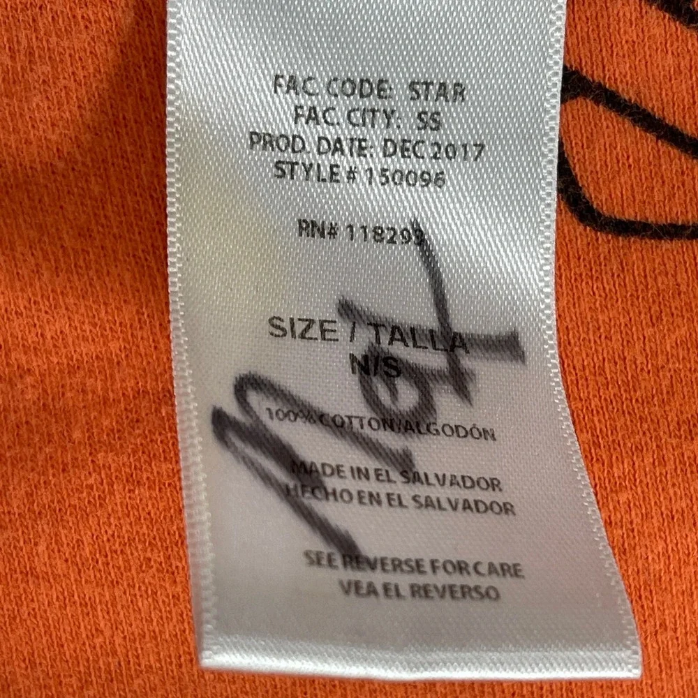 Harley Davidson Baby Blanket Toddler Orange All Over Logo Print‎